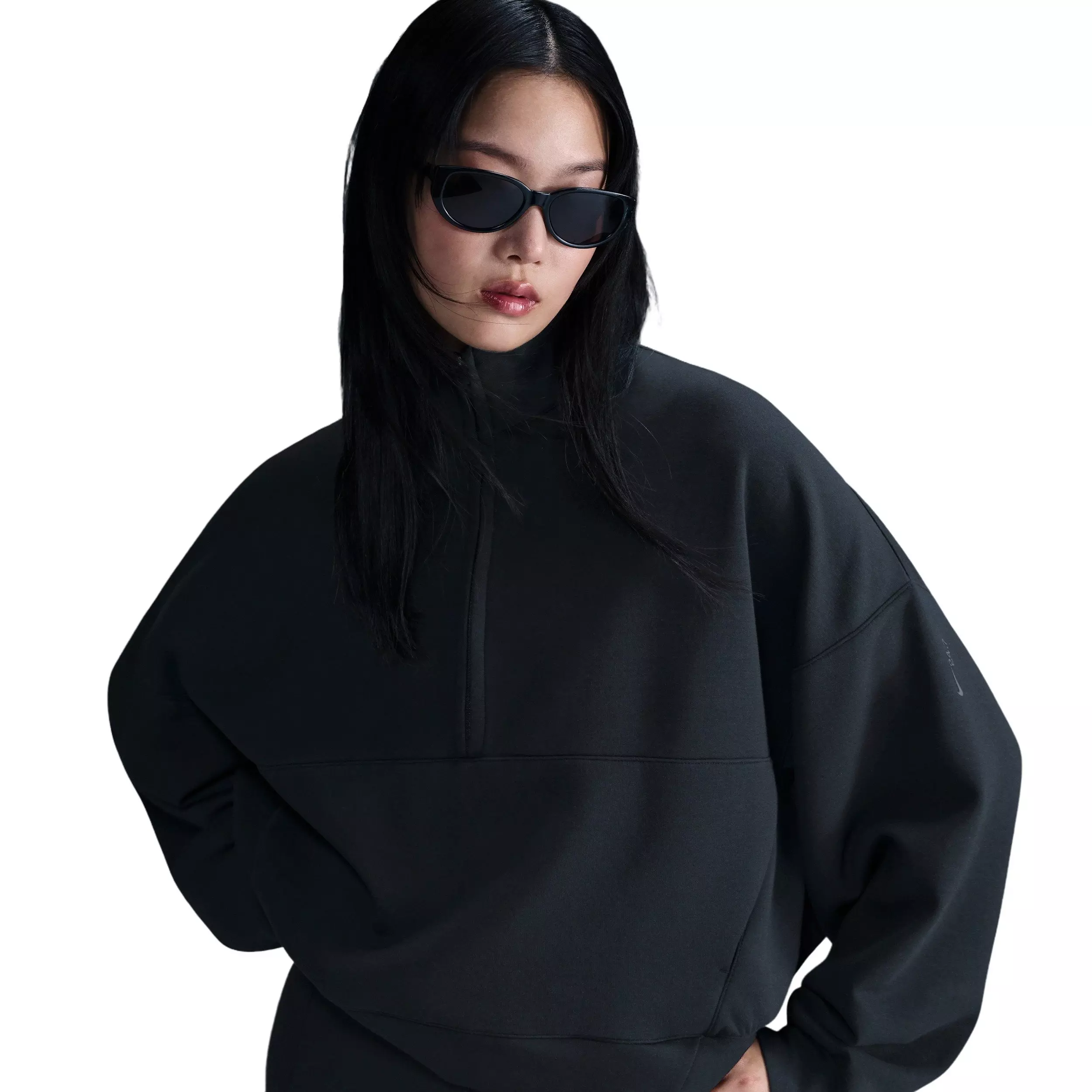 Nike 24.7 Women's Oversized Logo Top - Black